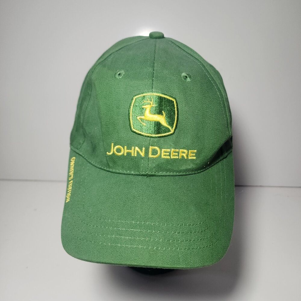 John Deere Owners Edition Green Embroidered Baseball Hat Cap Adjustable One Size